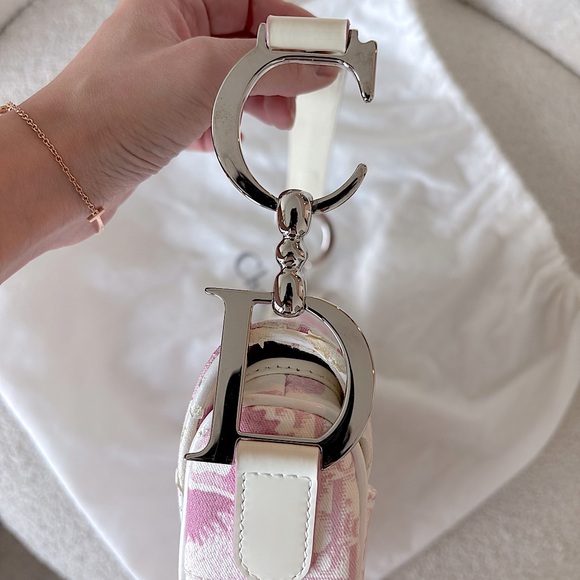 Vintage 2004 Dior Cherry Blossom Saddle Bag - Picture 6 of 16